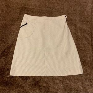 Akris Punto Skirt Linen blend chevron A line skirt Size 8